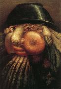 Giuseppe Arcimboldo Vegetables in a Bowl or The Vegetable Gardener oil on canvas